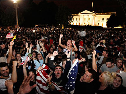 Morte Bin Laden Festa na casa Branca